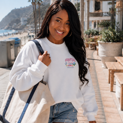 Coastal Girls Club Signature Crewneck