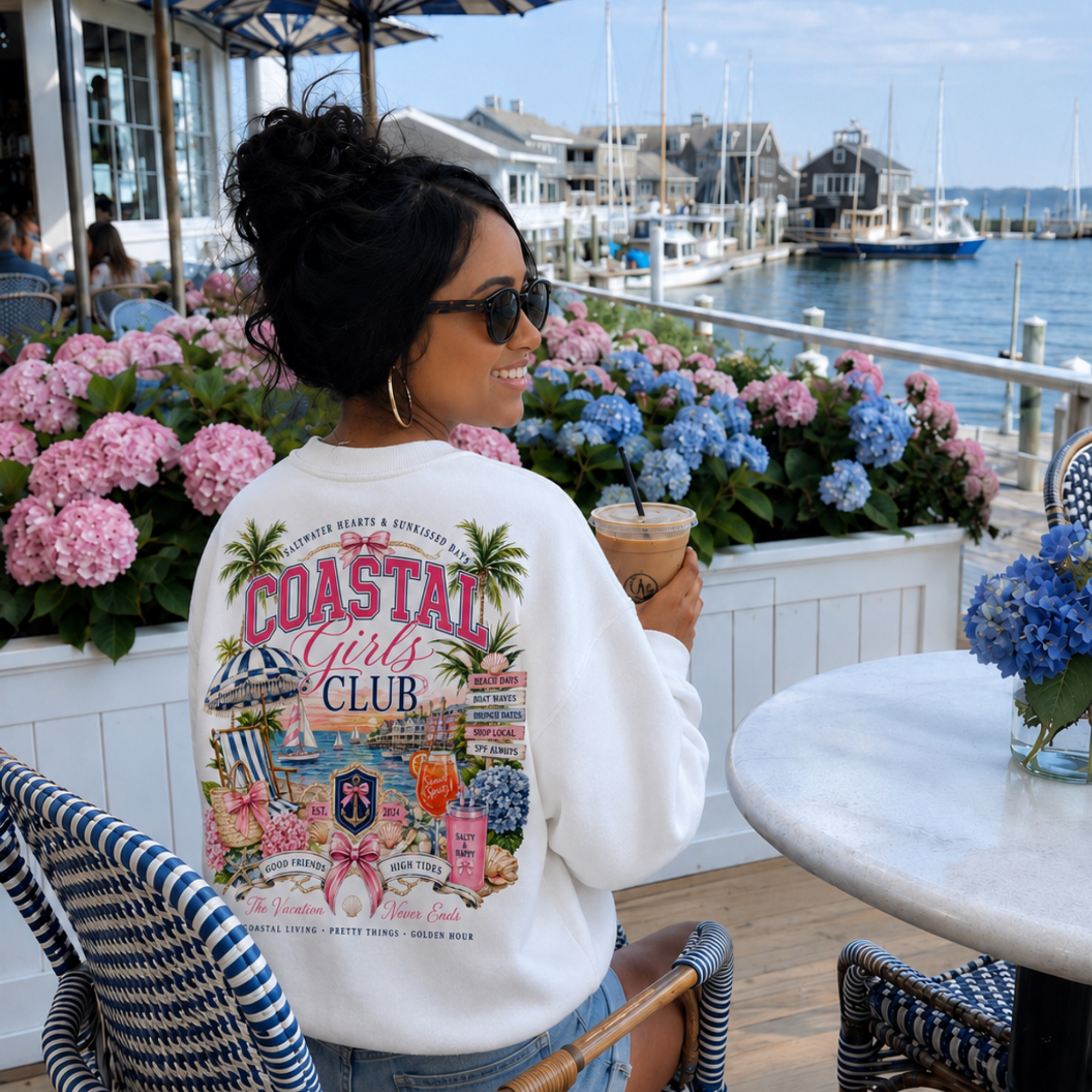 Coastal Girls Club Signature Crewneck